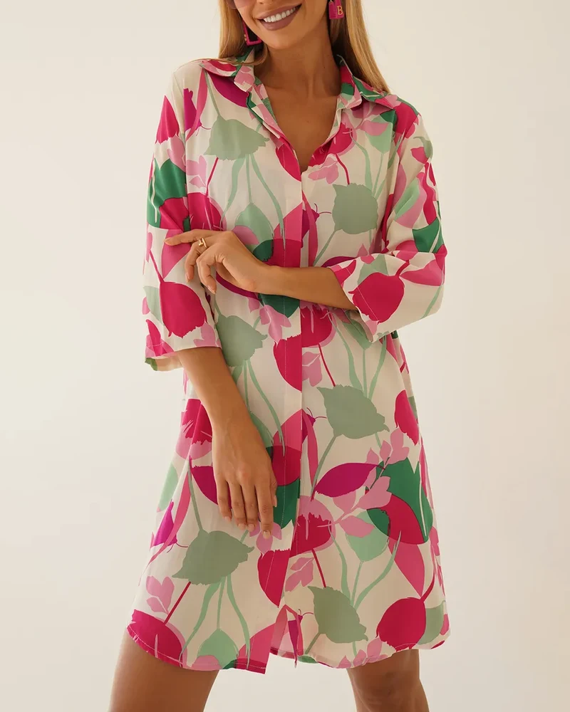 Leona | Elegante Damen Langarm Tunika luftig