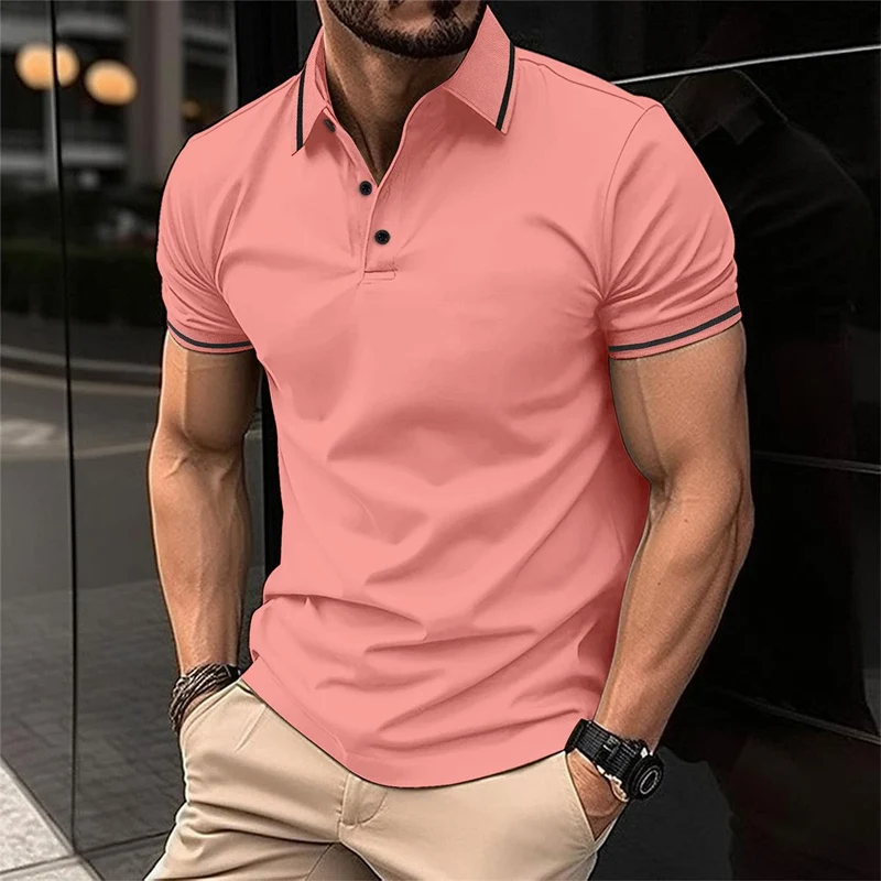 Polohemd Herren | Slim Fit mit Kontraststreifen & Sportlichem Stil