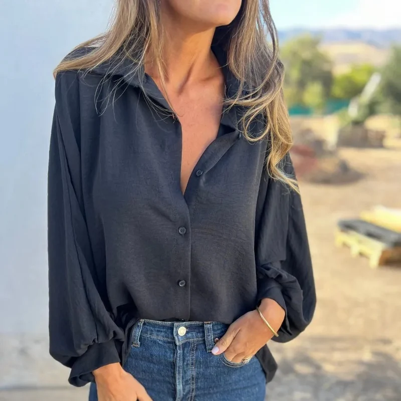 Julia | Edle Oversize Bluse Damen