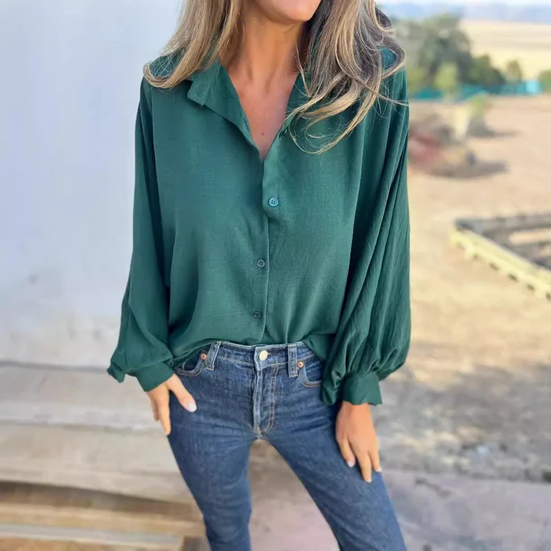 Julia | Edle Oversize Bluse Damen