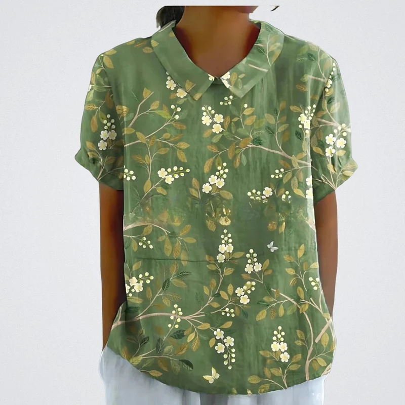 Emilia | Moderne Bluse mit Blumenmuster