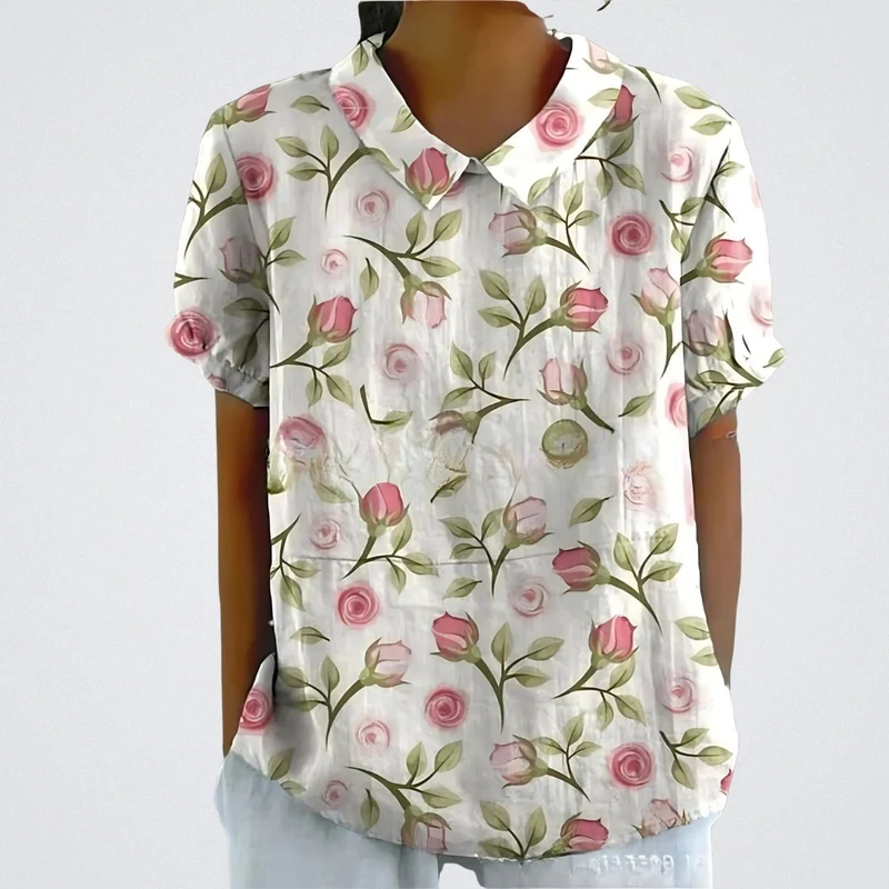 Emilia | Moderne Bluse mit Blumenmuster