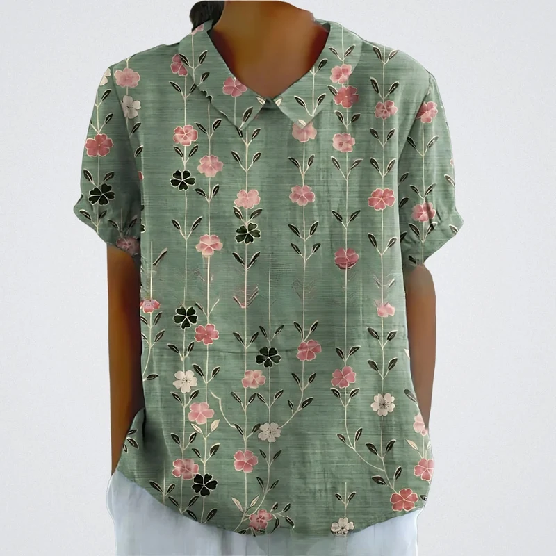 Emilia | Moderne Bluse mit Blumenmuster