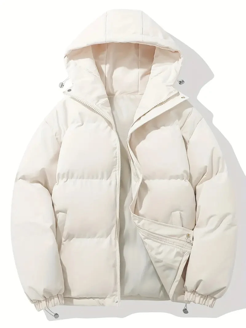 Winterjacke Herren | Steppjacke Herren | Integrierte Kapuze & elastische Abschlüsse
