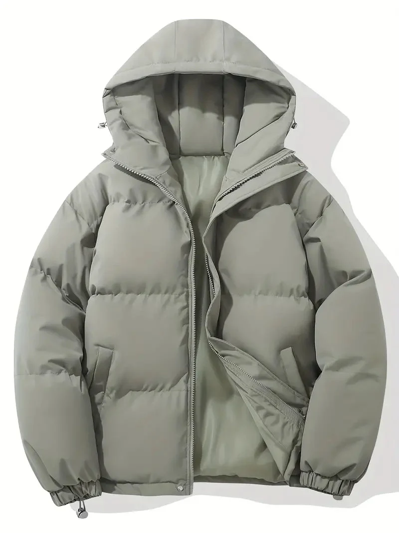 Winterjacke Herren | Steppjacke Herren | Integrierte Kapuze & elastische Abschlüsse