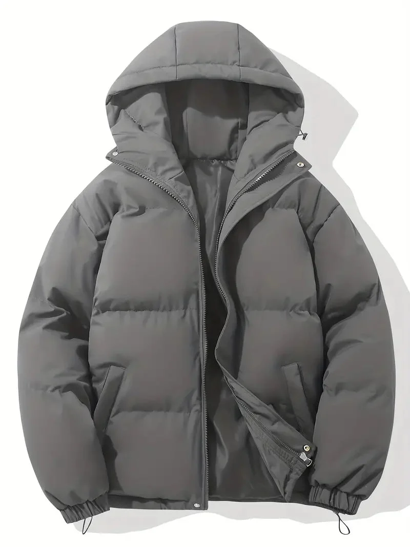 Winterjacke Herren | Steppjacke Herren | Integrierte Kapuze & elastische Abschlüsse