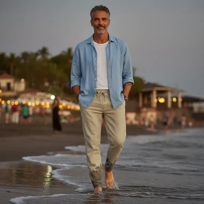 Helga | Herren Leinen-Strandhose stilvoll und leicht