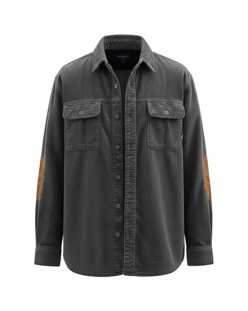 Karl | Herren Redwood Corduroy Hemd mit feiner Linienführung