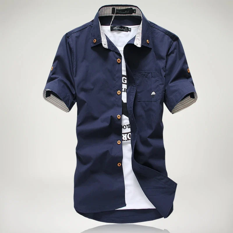 David | Mason Signature Button-Up Hemd in hochwertiger Verarbeitung