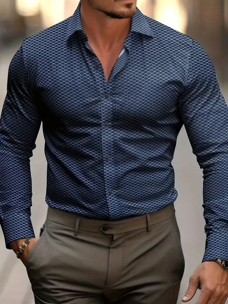 Herrenhemd | Kariertes Muster & Eleganter Business-Look