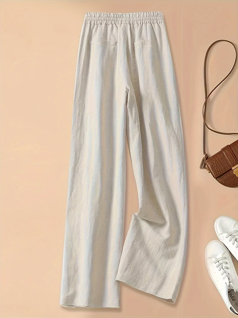 Clara | Hochtailliert Leinenhose Atmungsaktiv