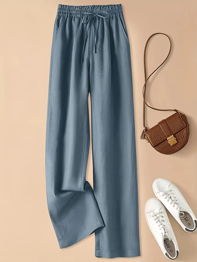 Clara | Hochtailliert Leinenhose Atmungsaktiv