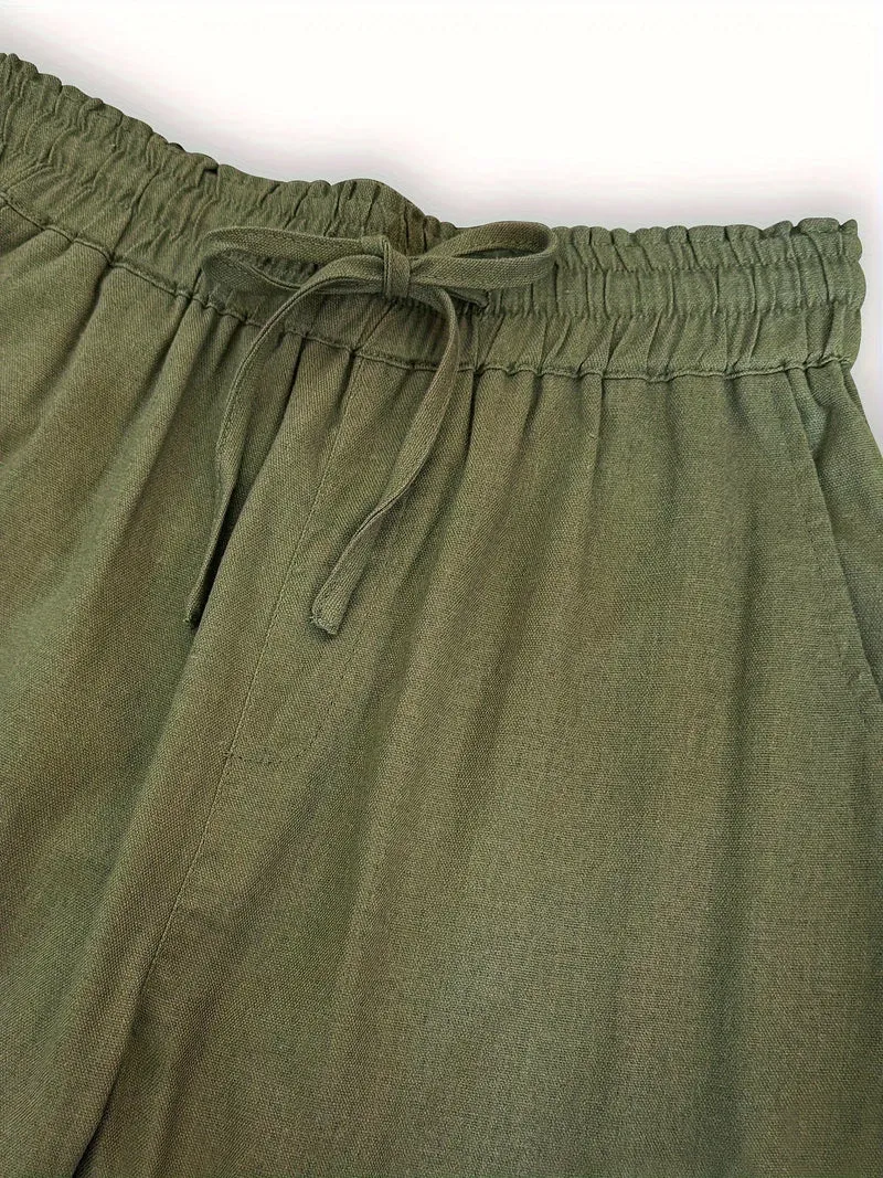 Clara | Hochtailliert Leinenhose Atmungsaktiv