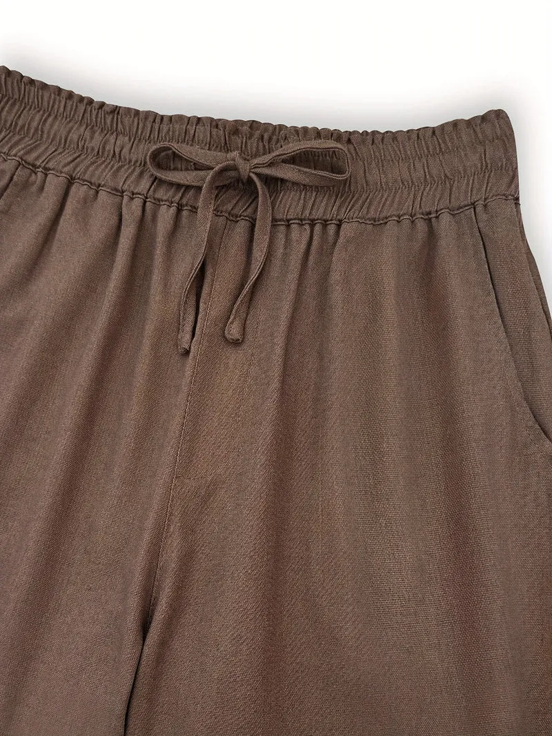 Clara | Hochtailliert Leinenhose Atmungsaktiv