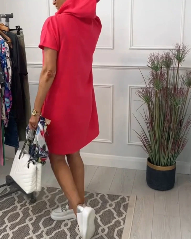 Mia | Freizeitkleid mit kurzem Arm und lässigem Schnitt