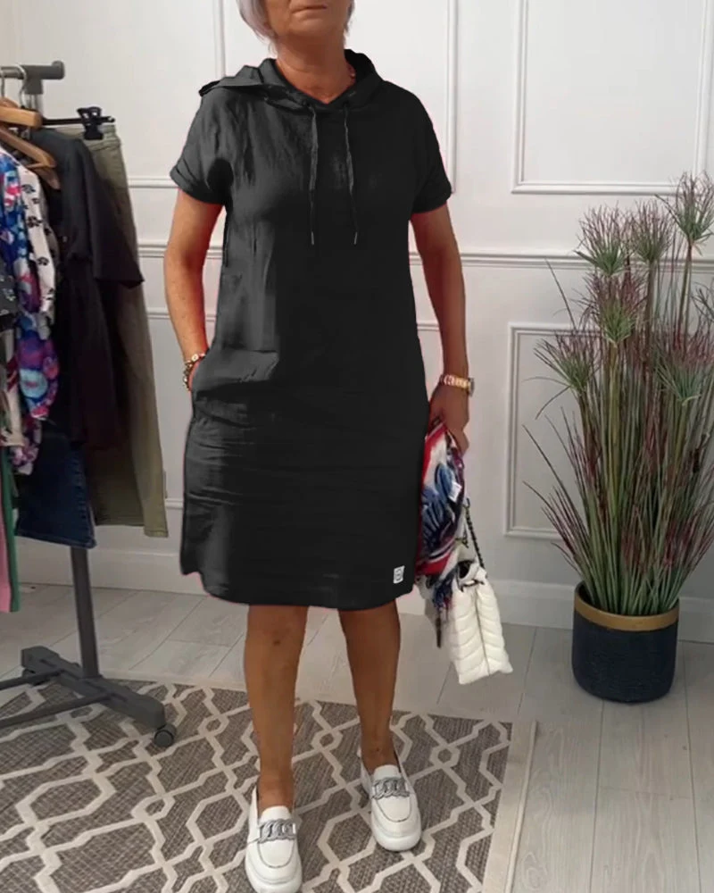 Mia | Freizeitkleid mit kurzem Arm und lässigem Schnitt