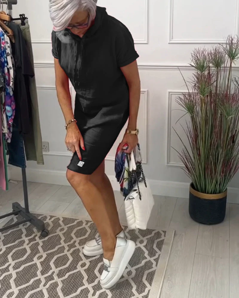 Mia | Freizeitkleid mit kurzem Arm und lässigem Schnitt