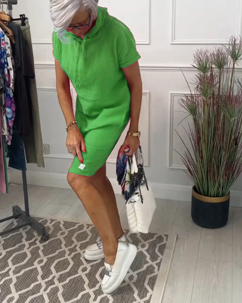 Mia | Freizeitkleid mit kurzem Arm und lässigem Schnitt