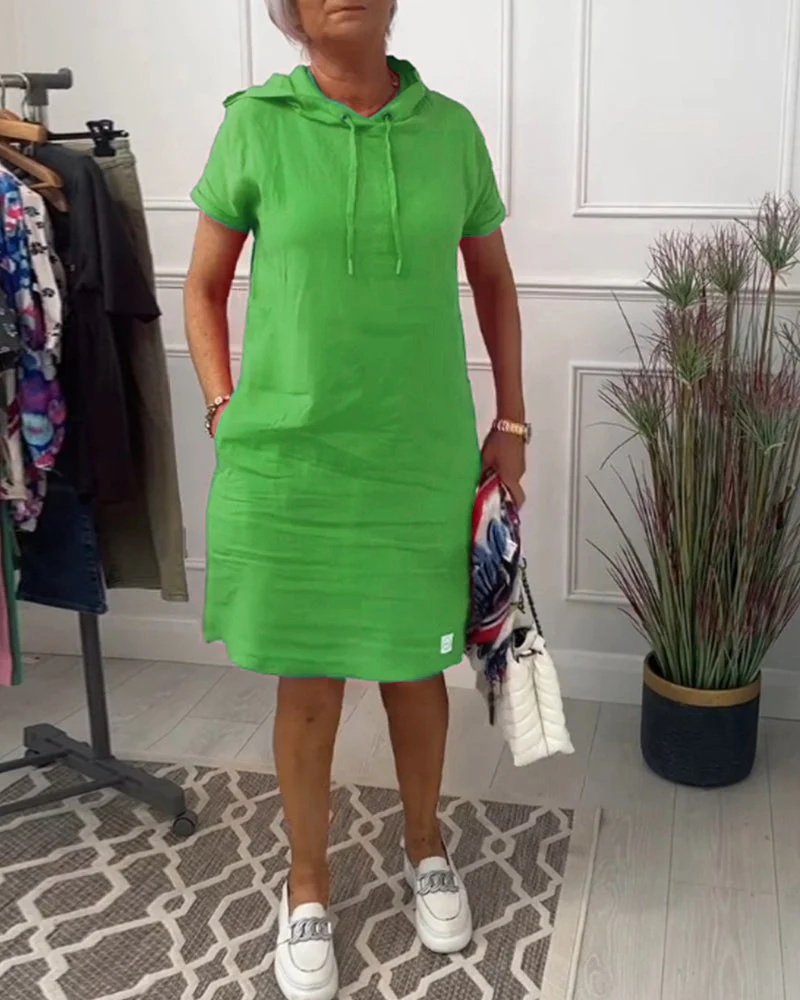 Mia | Freizeitkleid mit kurzem Arm und lässigem Schnitt