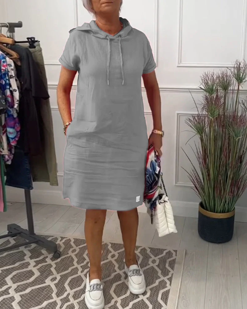 Mia | Freizeitkleid mit kurzem Arm und lässigem Schnitt