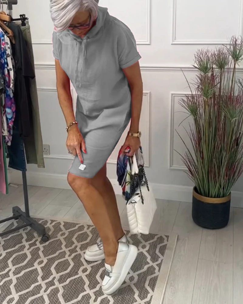 Mia | Freizeitkleid mit kurzem Arm und lässigem Schnitt
