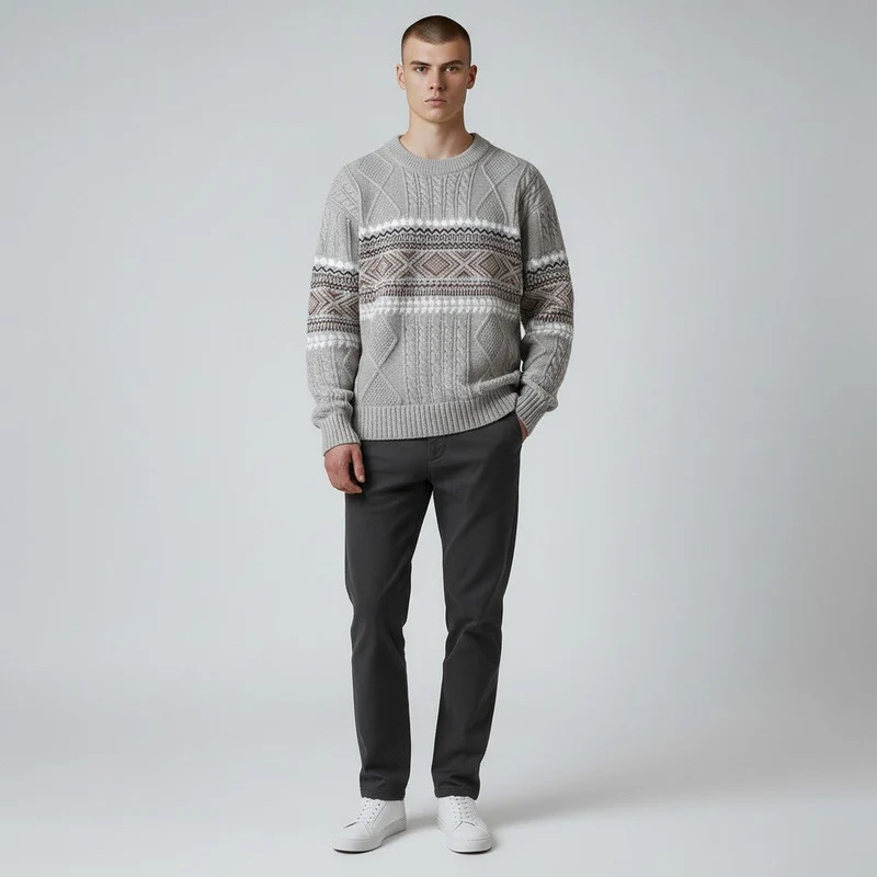 Lennart | Nordischer Strickpullover für Herren