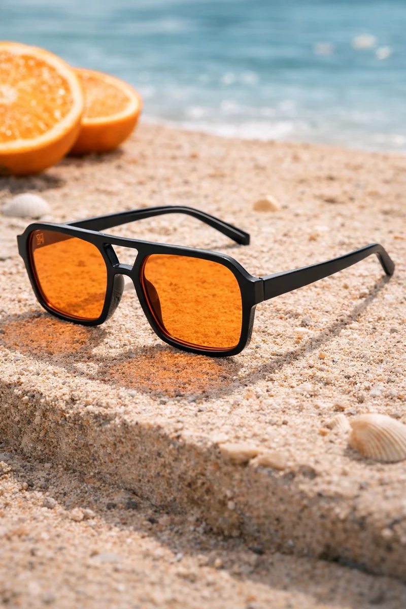 Sonnenbrille Unisex | UV-Schutz & Rechteckiger Vintage-Look
