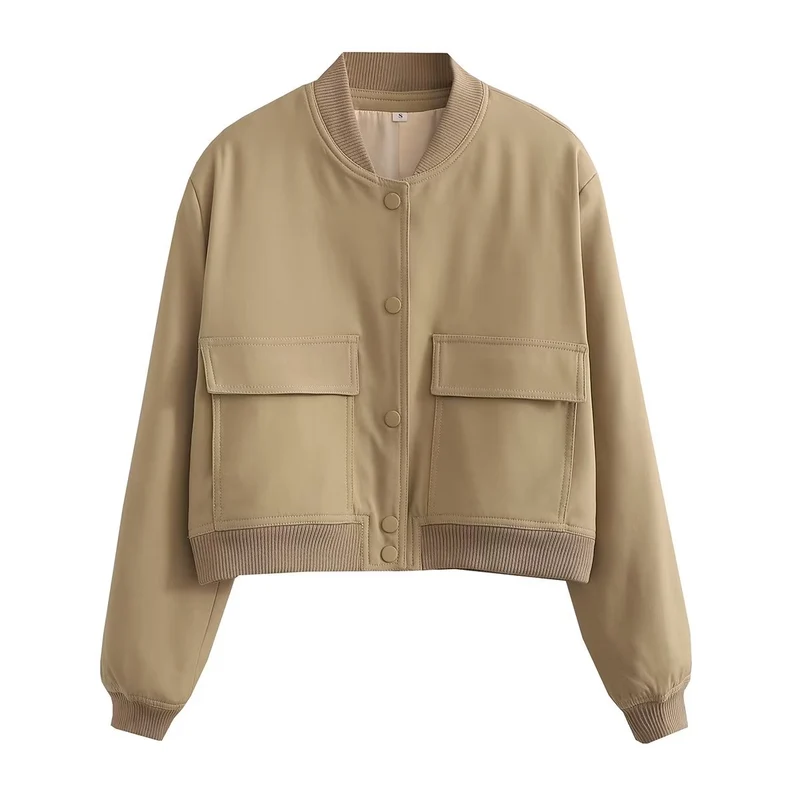 Kurzjacke Damen | Cropped Look & Praktische Taschen