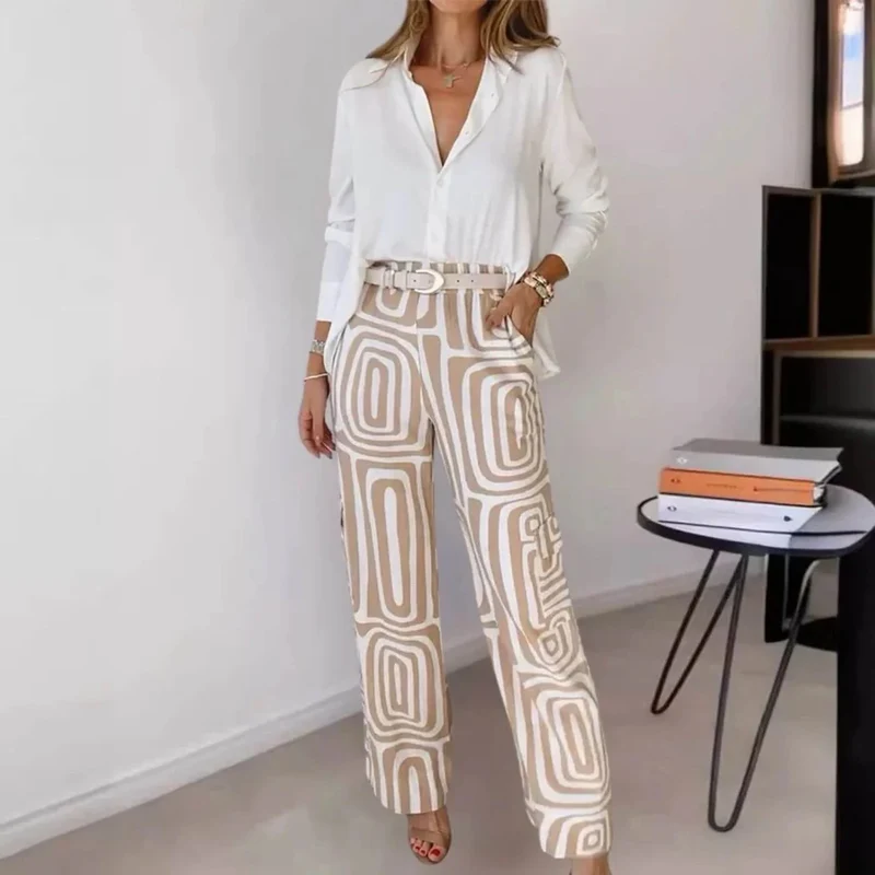 Clara | Stilvolles Blusen-Hosen-Set für Damen