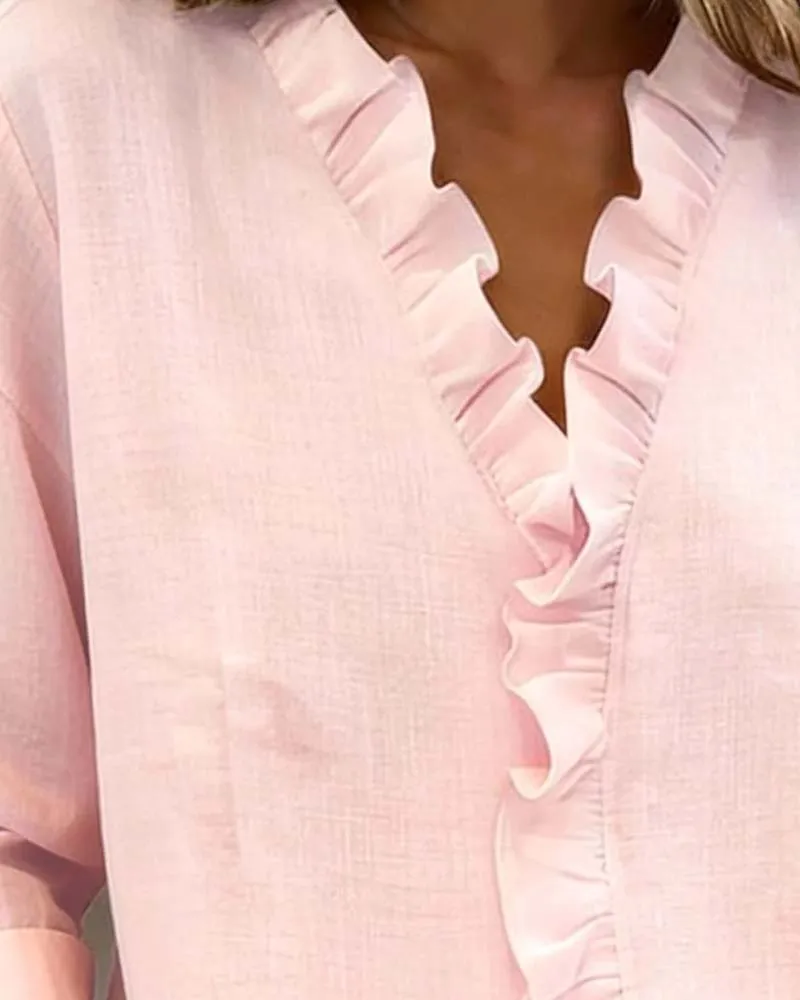 Lena | Stilvolle Bluse für Damen mit Volants