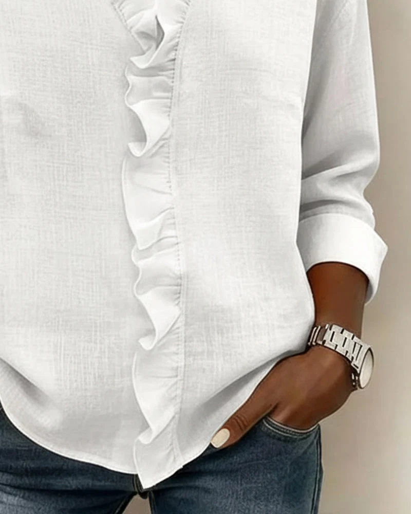 Lena | Stilvolle Bluse für Damen mit Volants
