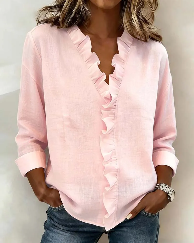 Lena | Stilvolle Bluse für Damen mit Volants