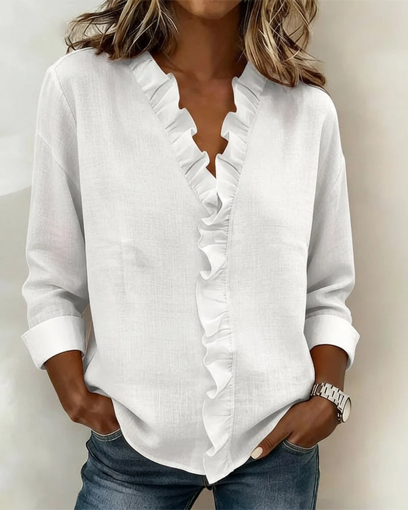 Lena | Stilvolle Bluse für Damen mit Volants