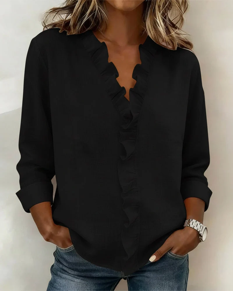 Lena | Stilvolle Bluse für Damen mit Volants