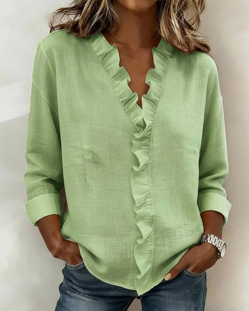 Lena | Stilvolle Bluse für Damen mit Volants