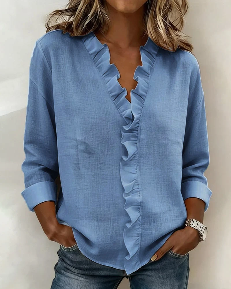 Lena | Stilvolle Bluse für Damen mit Volants