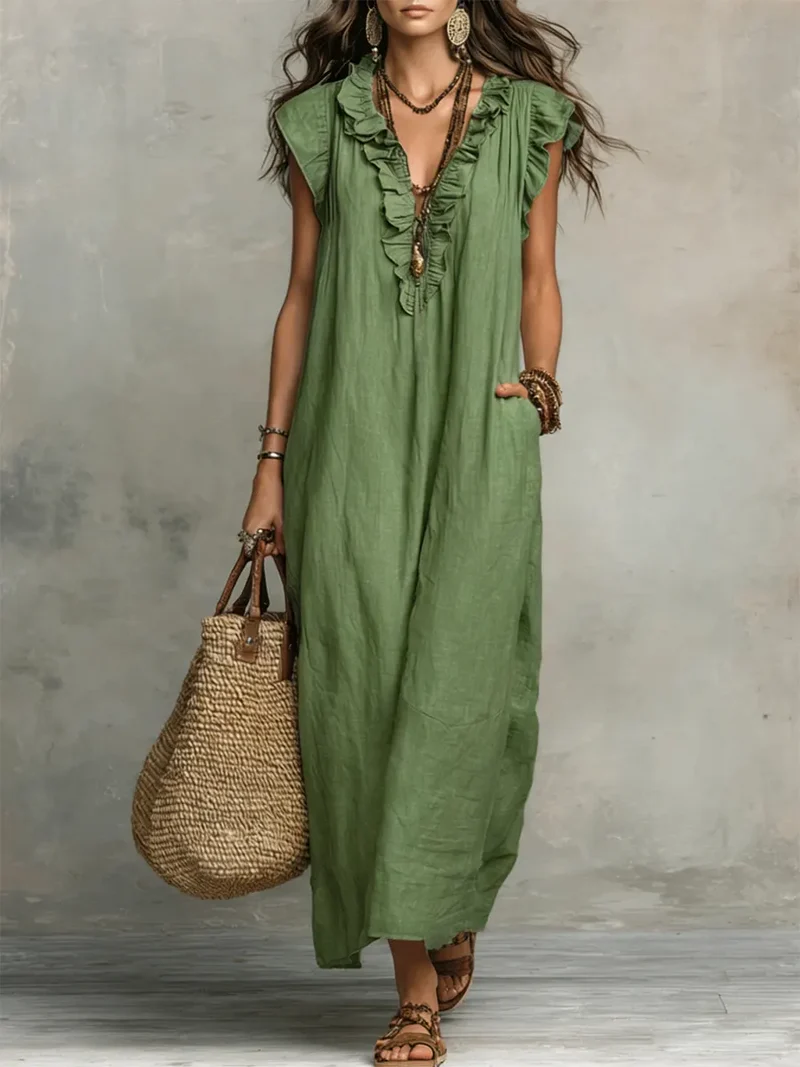 Camelia | Langes Boho-Kleid