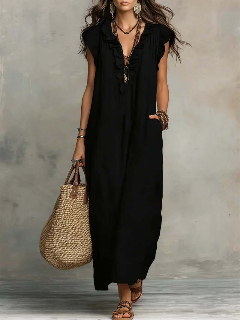 Camelia | Langes Boho-Kleid