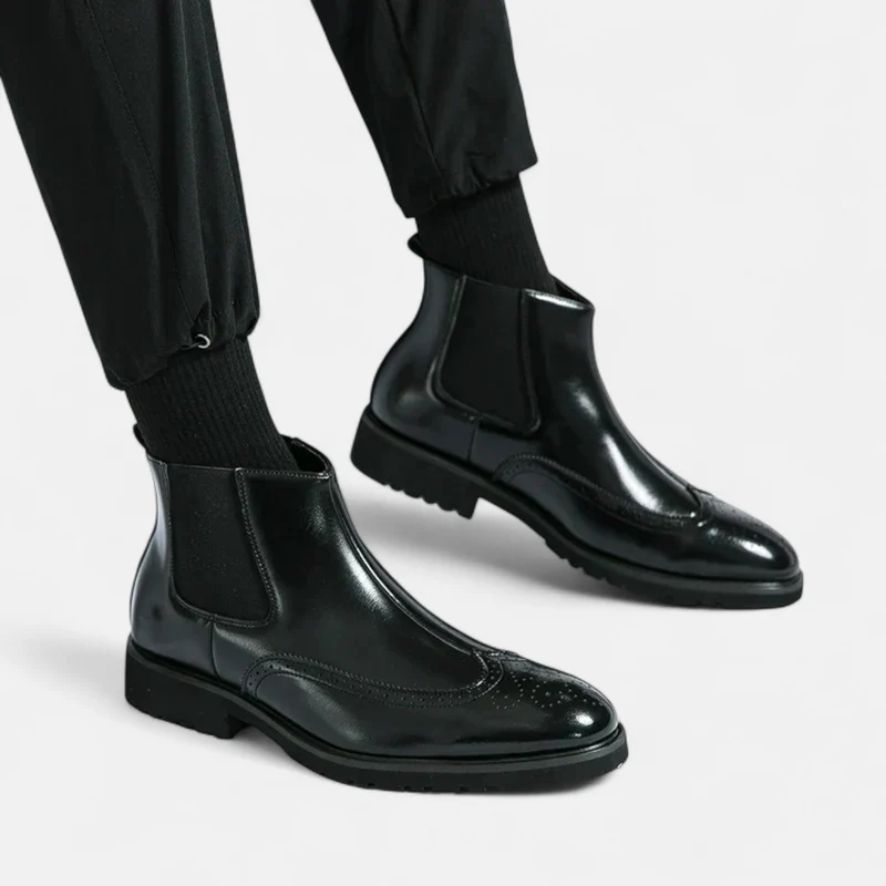 Marzio™ | Elegante Chelsea-Stiefel für Herren aus Kunstleder