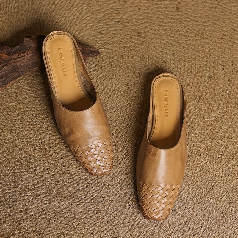 Nora | Damen Leder Mules mit stilvollem Look