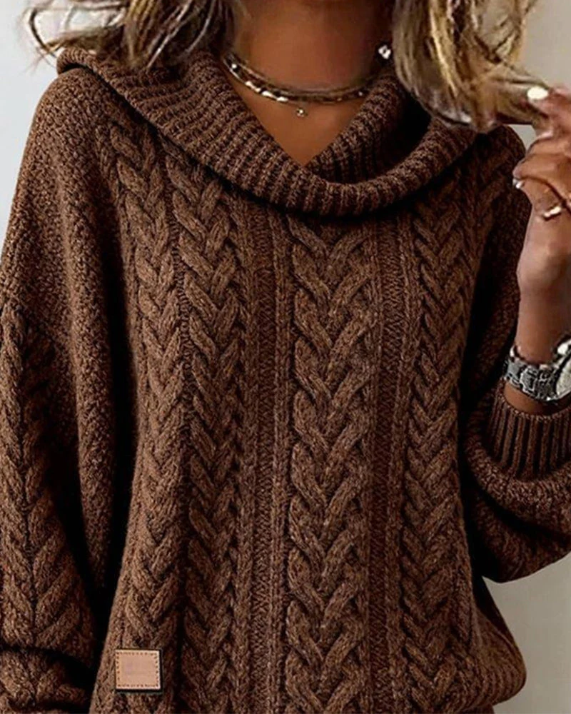 Mia | Moderner Strickpullover für Damen in Uni