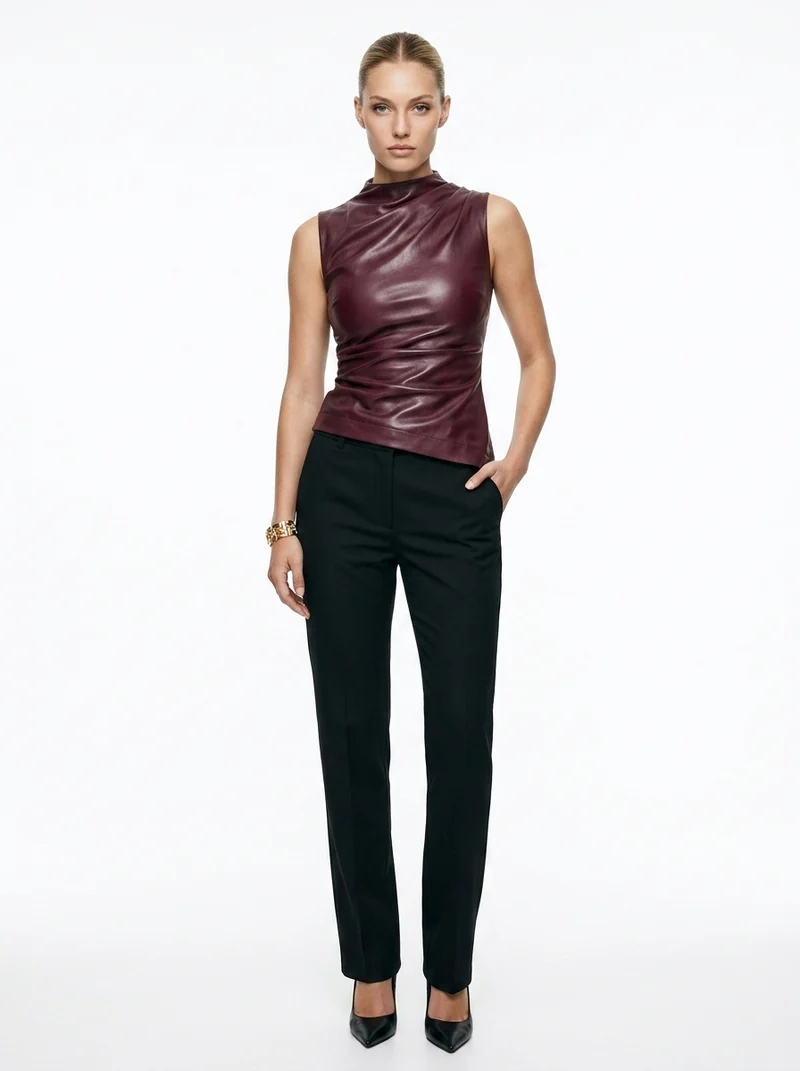 MODA | Luxuriöses Leder-Top