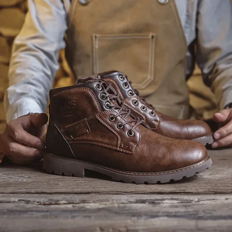 Ken™ | Elegante Herrenstiefel aus Kunstleder im klassischen Stil