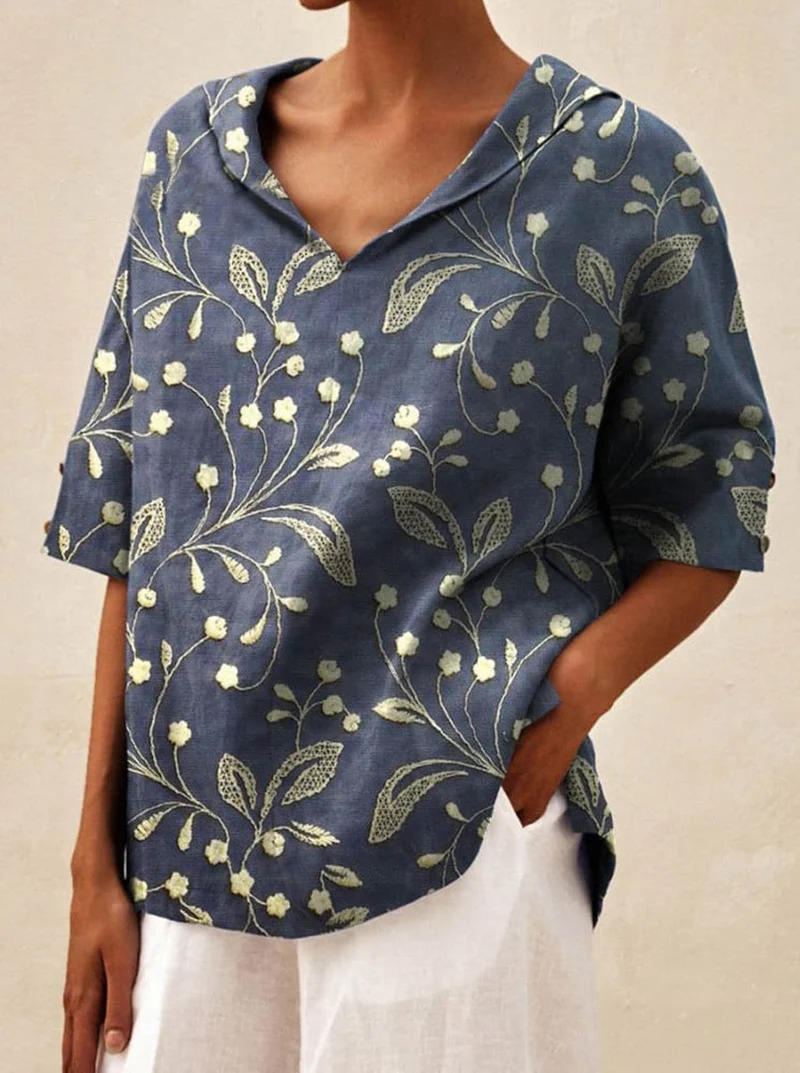 Andrea | Elegantes Top mit V-Ausschnitt