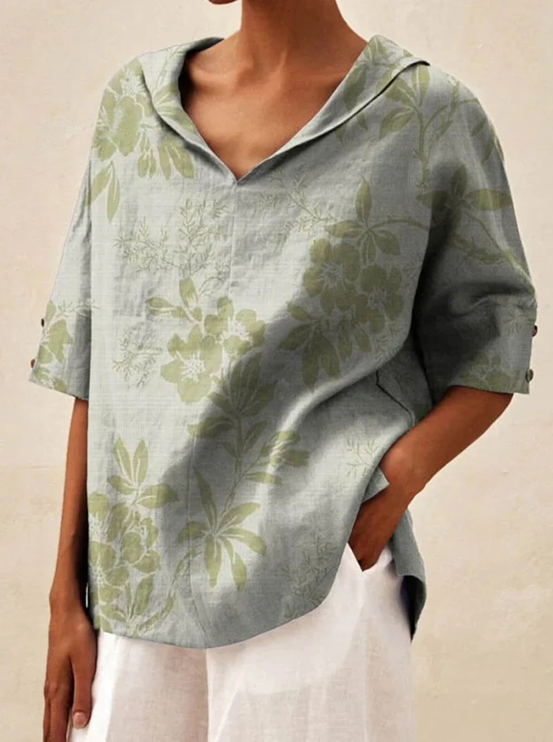 Andrea | Elegantes Top mit V-Ausschnitt