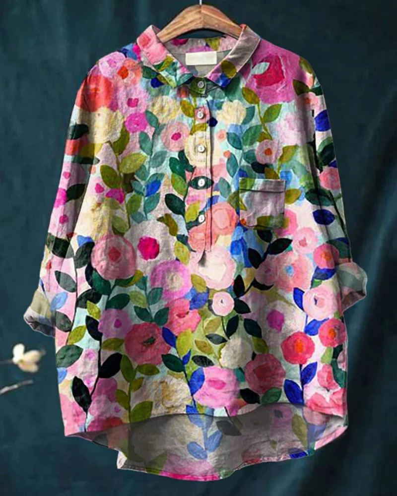 Amber | Bluse mit Blumenmuster