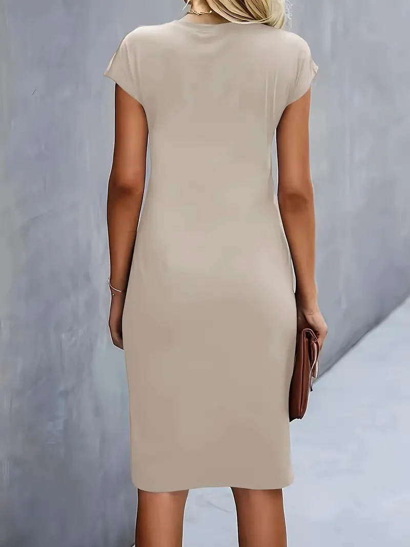 Paula | Damen Rundhals-Kleid zeitlos