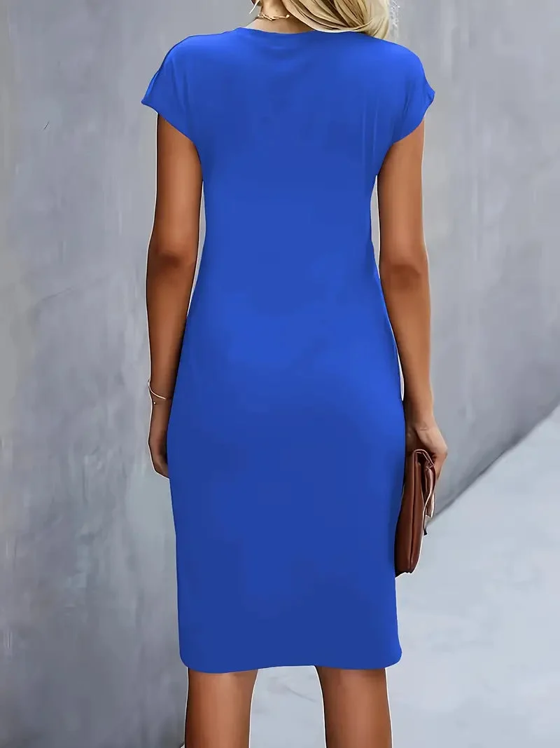 Paula | Damen Rundhals-Kleid zeitlos