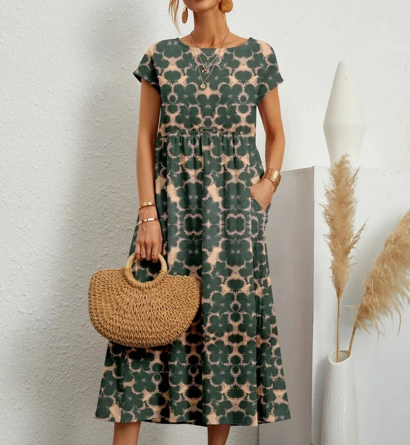 Clara | Leichtes Kleid mit elegantem Blumenmuster