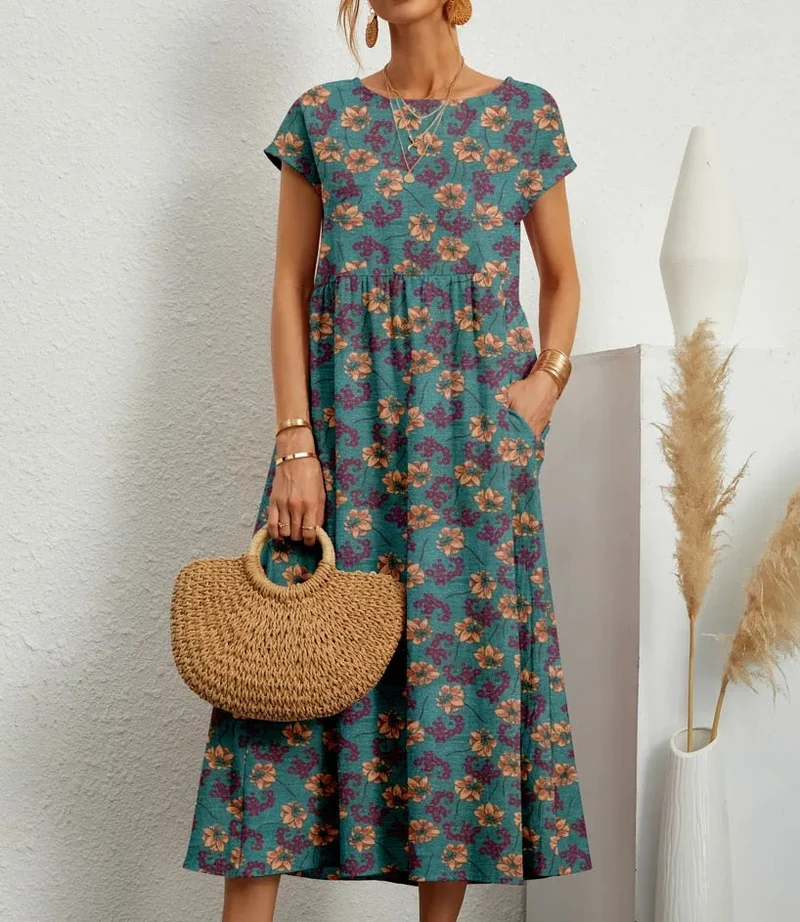 Clara | Leichtes Kleid mit elegantem Blumenmuster